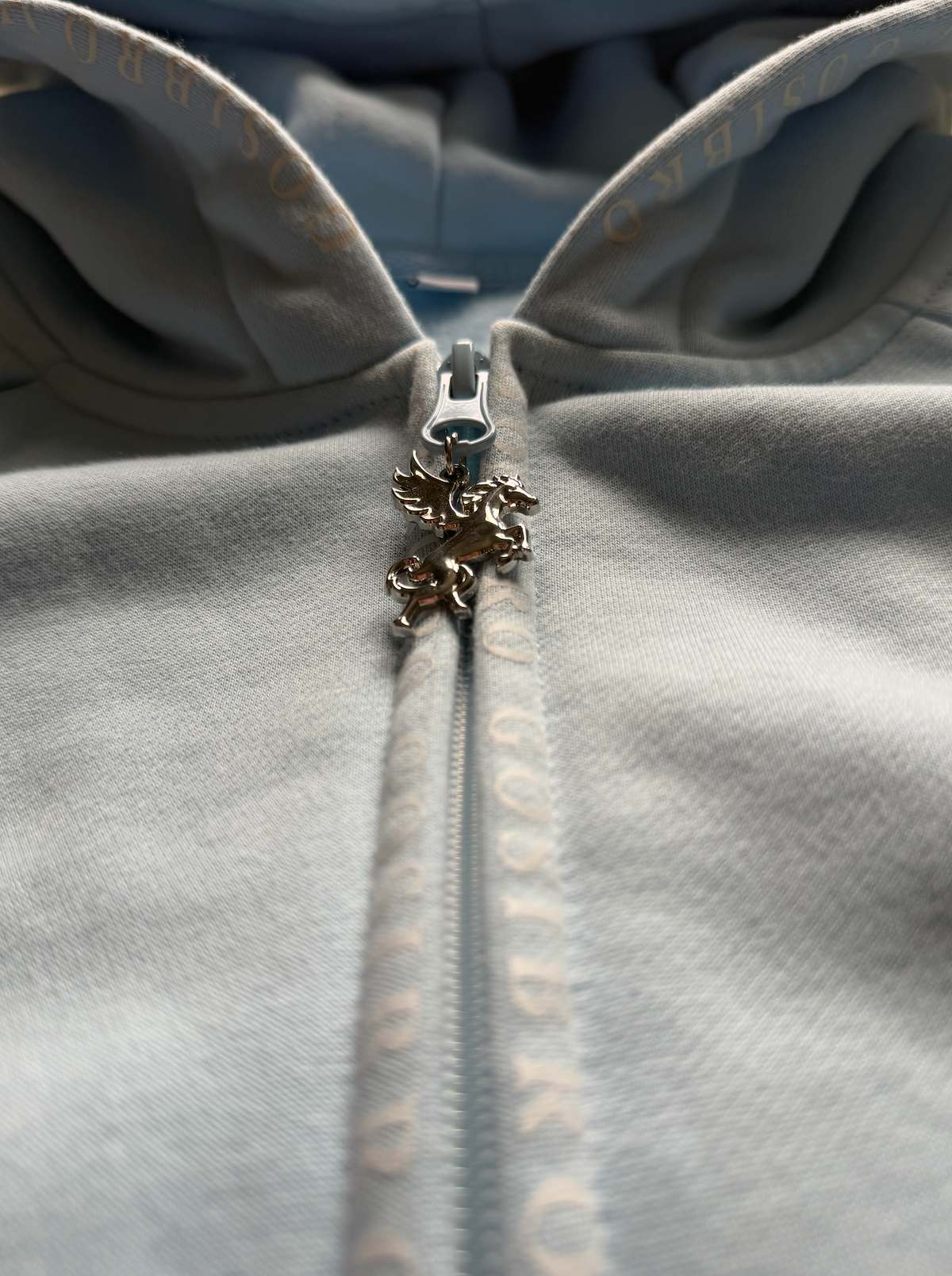 Zip-Up Hoodie with Pegasus Charm